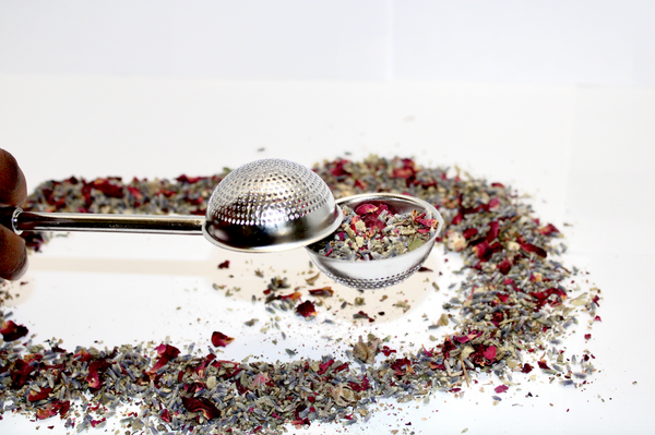 Silver Tea Infuser- Push to Open